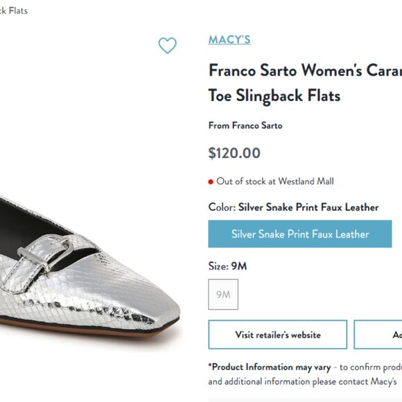 NEW Franco Sarto Shoes Silver Metallic Snakeskin Pattern Party Heels Slingbacks - Picture 2 of 10